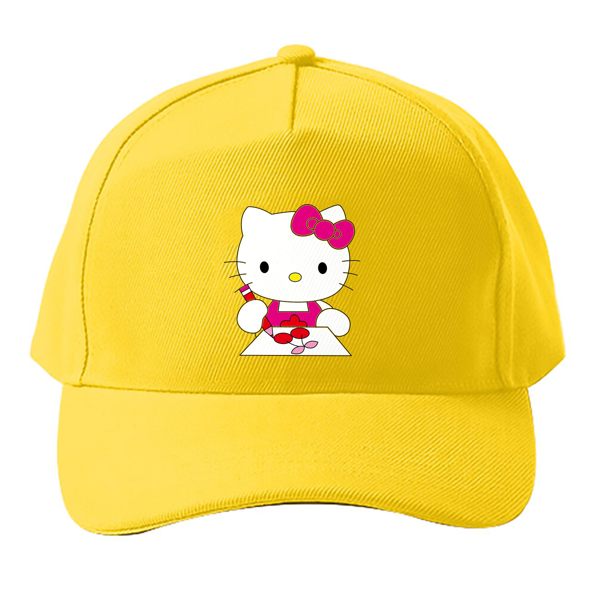 （画像用） Hello Kitty ハローキティ ベースボールキャップ 綿100％ 男女兼用 帽子 スポーツ